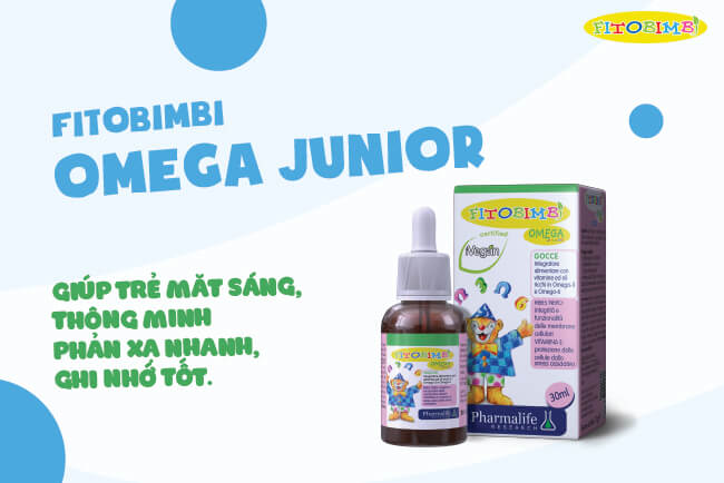 TPBVSK Fitobimbi Omega Junior - Giúp trẻ mắt sáng, thông minh – Phản xạ nhanh, ghi nhớ tốt