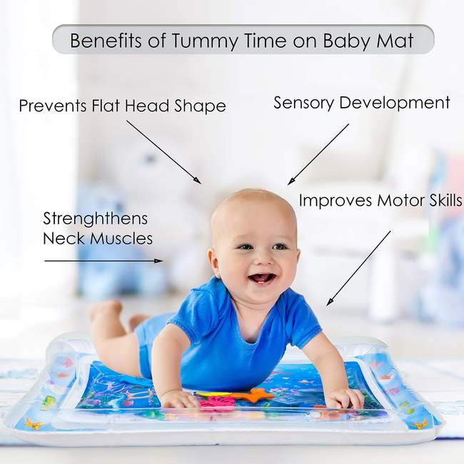 Tummy Time - tập bụng giúp bé phát triển cơ cổ, các giác quan, kĩ năng vận động cũng như trí não