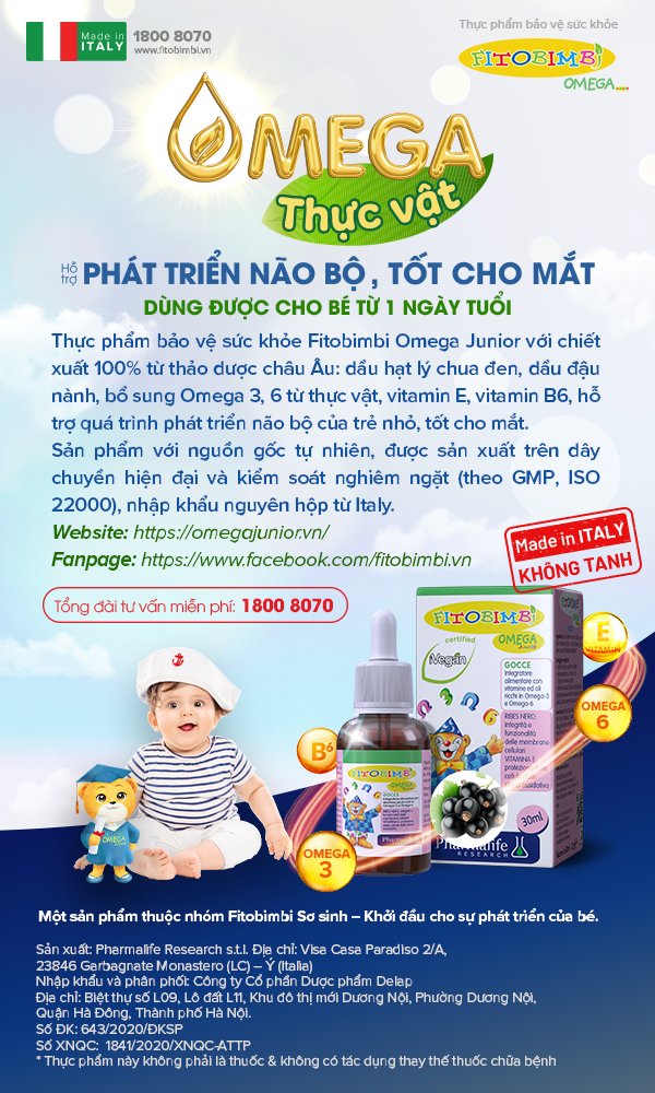 Fitobimbi Omega Junior - xu hướng mới bổ sung omega thực vật cho trẻ 2